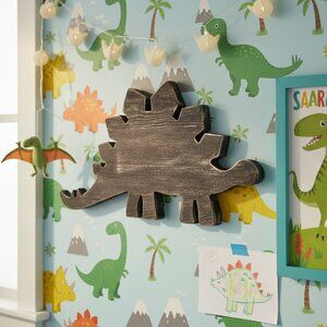 Stegosaurus Dinosaur Wood Wall Decoration Boys Room Kids Decor